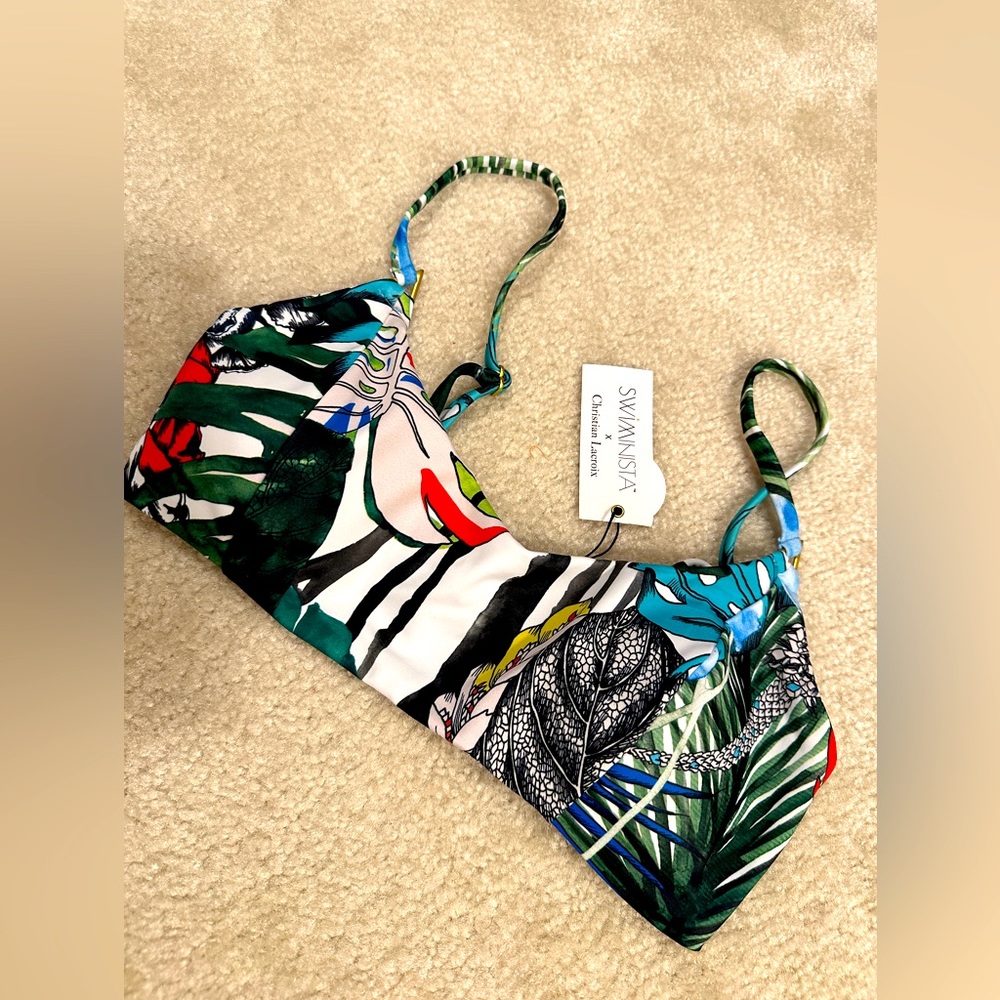 NWT swiminista x Christian lacroix Hardin exo chic print